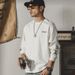 Jereno American Heavyweight T-Shirt Men Long Sleeve Autumn Trendy Brand Ins Loose Casual Pure Cotton Top Mountain Style_viptrois.com