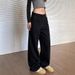 Men's Clothing High Street Wide Leg Black Jeans For Women Summer New Style High Waist Loose Slim Straight Trousers_viptrois.com
