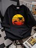 HOT Retro Vintage Beach Sunset Palm Tree Tropical T Shirt Size S 5XL Breathable Stylish Streetwear Unisex Designer Clothes Graphic Slightly_viptrois.com