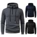 Men's Clothing Slim Fit Zip-Up Hoodie – Minimalist Polyester Pullover With Adjustable Hood & Patch Pockets (S-2XL) | Casual Streetwear_viptrois.com
