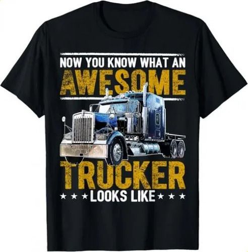 T-shirtawesome Trucker Big Rig 2026 Semi-trailer Truck Driver Gif_viptrois.com