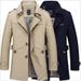 Men's ClothingForeign Trade Spring Men's Casual Jacket Mid Length Trendy Large Size Men's Cotton Thin Windbreaker Men's Coat Top Handsome_viptrois.com