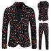 Christmas new casual 3D printed suit vest and trousers suit 3-piece set 3TZ-XMK_viptrois.com