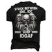 Playera Manga Corta Con Cuello Redondo, Diseño Elegante Esqueleto Digital 3D Y Estampado De Letras Hombre, Ideal Para_viptrois.com