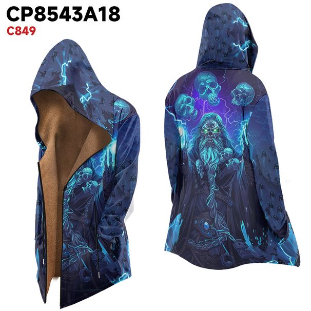 2024 New Skeleton Element Hoodie With Brown Thick Velvet Coat Zipper Patch Bag Warm Cotton_viptrois.com