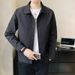 Turn-Down Collar Jacket Metal Decoration Men's Coat Fashion Winter New Casual Top_viptrois.com