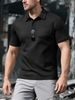 Men's Clothing European And American Men's Summer Lapel Polo Shirt Short Sleeve Breathable Skin Friendly Casual Sports Fashion Men's Short Sleeve_viptrois.com