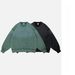 Autumn Winter New Trendy Brand Pure Cotton Gradient Vintage Terry Reverse Craft Crew Neck_viptrois.com