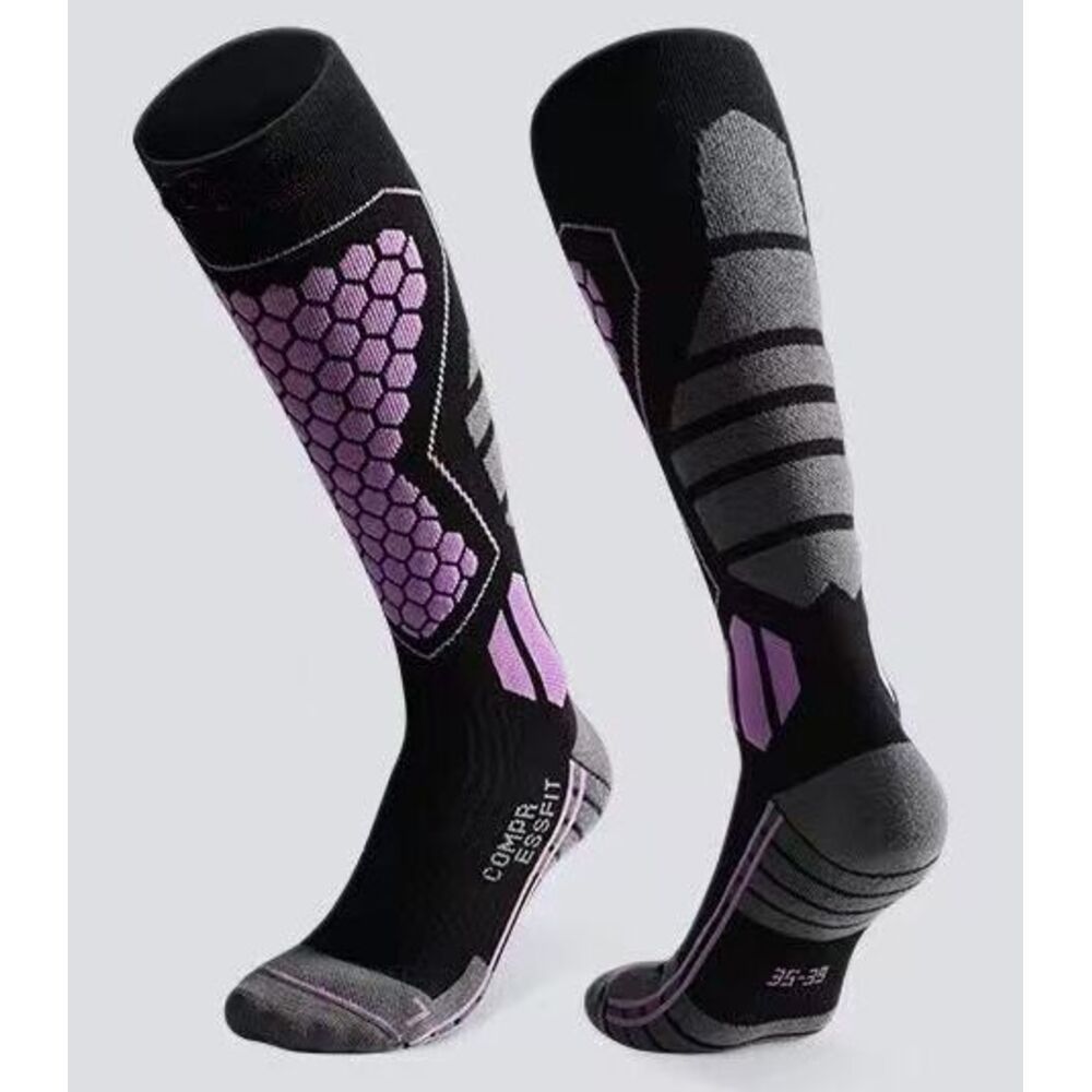 Boneless Ski Men Winter Outdoor Sports Mountaineering Wool Long Tube Women Thickened Warm Cold-proof Compression Socks_viptrois.com