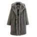 Men's Clothing Men's Fur Coat New Imitation Mink Fur Suit Collar Long Coat Winter Windproof Warm Windbreaker Large Size_viptrois.com