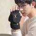 Sports Gloves Skiing Cycling Motorcycle Hiking Warm Gloves Gloves for men warm winter fingers open fingers autumn and winter knitted wool flap_viptrois.com