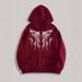 Cross-Border Y2K Vintage Punk Digital Print Casual American Gothic Couple Sports Hoodie_viptrois.com
