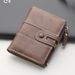 Men’s Bags New Men's Short Wallet Simple Business Thin Wallet Student Youth Multi Card Bag_viptrois.com