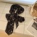 New Polka Dot Shawl Multi-use French Style Small Scarf High-end Headscarf Summer Women's Pastoral Hairband_viptrois.com