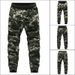 Men's Camouflage Cargo Jogger Pants - Fleece Lined, Washed Cotton, Slim Fit, Casual Streetwear For Winter_viptrois.com