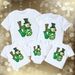 Pure Cotton Parent Child Wear Short Sleeved Solid Color Blank Family Wear_viptrois.com