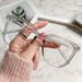 Anti-blue Glasses For Women With Regular Eyeglass Finished Retro Flat Light Frame_viptrois.com