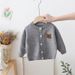 Cartoon Bear Knit Cardigan – Soft Cotton Sweater Coat For Boys & Girls – Lightweight Spring/Autumn Layering_viptrois.com
