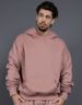 K New Thickened Hooded Sweatshirt For Men, Loose Drop Shoulder Solid Color Pullover_viptrois.com
