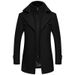 Men's clothing Autumn and winter new double collar woolen coat men thickened large size trench coat men woolen coat men_viptrois.com
