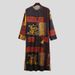Men's Moslem Muslim Robes, New Men's Clothing, Casual, Loose, Oracle Ethnic Print Long Robes_viptrois.com