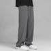 Men's Clothing Summer Thin Loose Straight Wide Leg Casual Trousers Drape Ice Silk Pants_viptrois.com