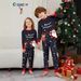 Christmas Santa Fawn Alphabet Christmas Family suit printed homewear sleep_viptrois.com