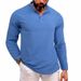 Men's Clothing Spring And Summer Thin Long Sleeved Shirt Casual Inch Clothing Stand Up Collar Polo Shirt Large Size Cotton And Linen Shirt Fat_viptrois.com