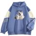 American Style Color Block Sweatshirt For Men, Loose Fit, Niche Design With Wine Glass Print, Pullover Outerwear, Cool_viptrois.com