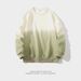 Youth Trendy Spring And Autumn New Men's Casual Versatile Solid Color Gradient Round Neck Hoodie C7b_viptrois.com
