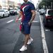 Men's Clothing Men's Summer Sports Suit Red And White Striped Crew Neck T-Shirt And Shorts Two-Piece Set Short Sleeve Active Wear_viptrois.com