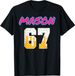 Camiseta Algodón 100% Mason 67, Meme Béisbol, Lenguaje De Subcultura, Tendencia Viral_viptrois.com