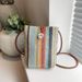 Women's Shoulder Bags Summer Beach Vacation, Straw Woven Bags, Women's Crossbody Bags, Mini Bags, Mobile Phone Bags_viptrois.com