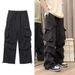 Men's Clothing Summer New Arrival Hot Selling Quick Drying Cargo Pants Men's American Style Parachute Pants Straight Leg Long Pants_viptrois.com