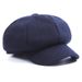 Versatile Woolen Octagonal New Fashion Beret Simple Painter Korean Style Autumn Winter Hat_viptrois.com