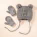 Baby dress children braid hat gloves a set_viptrois.com