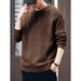 Loom Italian American Retro Henry Collar Sweater Men's Spring And Autumn Loose Casual Knitted Jacket Trendy Brand Top_viptrois.com