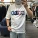 Colorful Letter Printed Embroidered Round Neck Short T-shirt For Men, Summer American Casual, Loose And Handsome, Half_viptrois.com