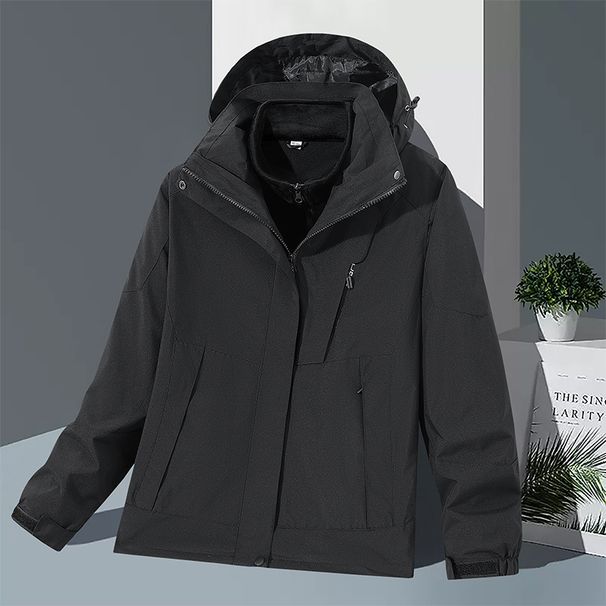Loose Versatile Hooded Fleece Men's Sports Jacket Mountaineering Jacket Men's And Women's Same Style_viptrois.com