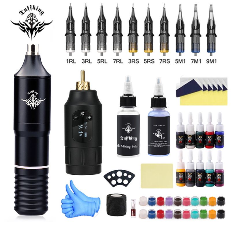 Original Design European And American Explosive Tattoo Brow Full Of Tools Pen Set Tattoo Motor Hine_viptrois.com
