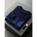 Loom Loom 2025 Autumn Winter New Thickened Wool Sweater Men's Round Neck Blue Jacquard European American Style Manufacturer_viptrois.com