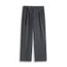 Men's High-Street Straight-Leg Trousers – Polyester Wide-Fit Pants For Casual & Smart Looks (100% Polyester, Non-Stretch)_viptrois.com