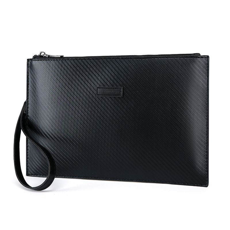 Men's Clutch Bag Wrist Bag Large Capacity Soft Leather Handbag Envelope Bag Trendy Clip Bag Business Men's Bag_viptrois.com