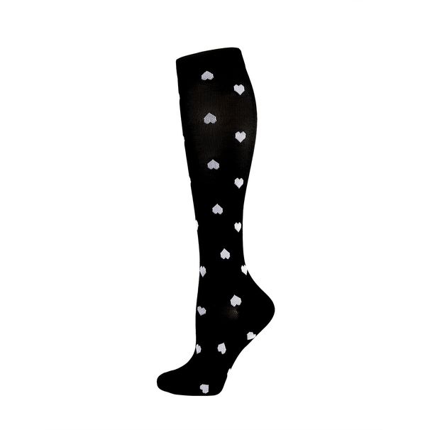 Summer sports compression socks Athletic socks stretch socks black and white stockings for men and women pressure socks_viptrois.com