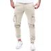 Men's Clothing Cargo Multi-pocket Pants Woven Men's Outdoor Sports Casual Pants Fashion Corset Pants_viptrois.com