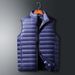 New Autumn And Winter Light Down Jacket Men's Vest Short Fashion Versatile Winter Clothing Men's Lightweight Stand-up Collar Vest Wholesale_viptrois.com
