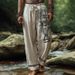 Men's Casual Fashion Loose Linen Trousers Wide Leg Digitally Printed Various Patterns Spring Autumn Wear_viptrois.com