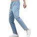 Summer Men's Light Sports Casual Pants Breathable Midweight Polyester Straight Leg Mid Waist Machine Washable_viptrois.com
