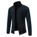 Men's Clothing Knitted Sweater Men's Korean-Style Knit Cardigan – Winter-Ready Stand Collar Sweater With Ribbed Hem (4 Classic Colors, Sizes M-4XL)_viptrois.com