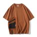 Men's Clothing Style American Retro Handsome Men's Short Sleeved T Shirt Sports Casual Trend Korean Version Loose Men's Clothing Tops_viptrois.com